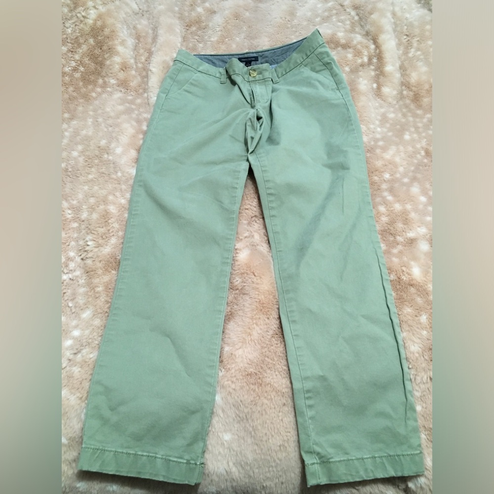 Tommy Hilfiger Light Sage Green Straight Leg Chino Pants